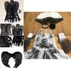 Womens Halloween Dark Angel Devil Costume Fancy Dress Ghost Bar Cosplay Party