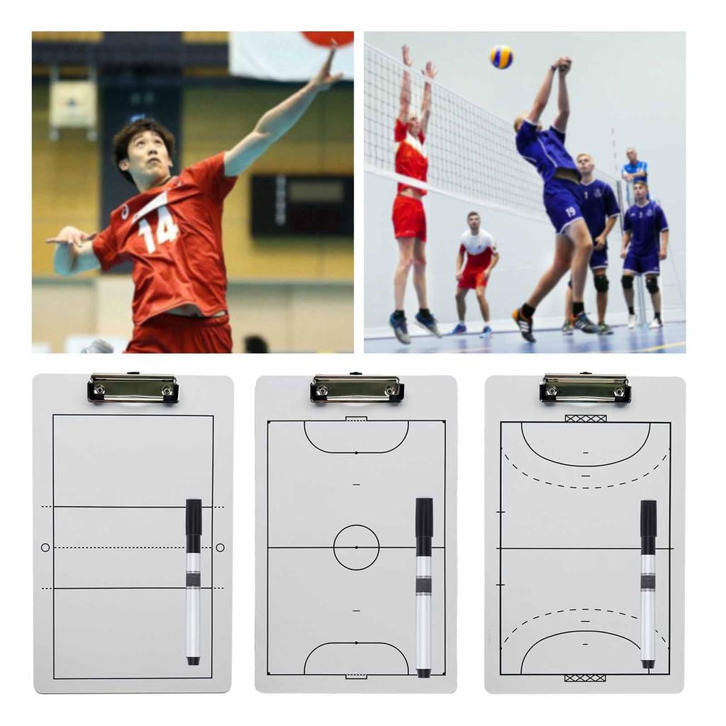 Volejbalová taktická trenérská tabule Herní průvodce Tréninková pomůcka Rozhodčí Sportovní příslušenství s popisovačem Trenérský popisovač Bílá tabule
