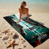 Custom Name Magic Quest Stylish Digital Printing Beach Towel Quick‑Drying Absorbent Blanket for Beach Pool Gym Travel
