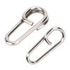 50PCS Powerful Oval Stainless Steel Fishing Clips Snaps Connector Interlock Accessories