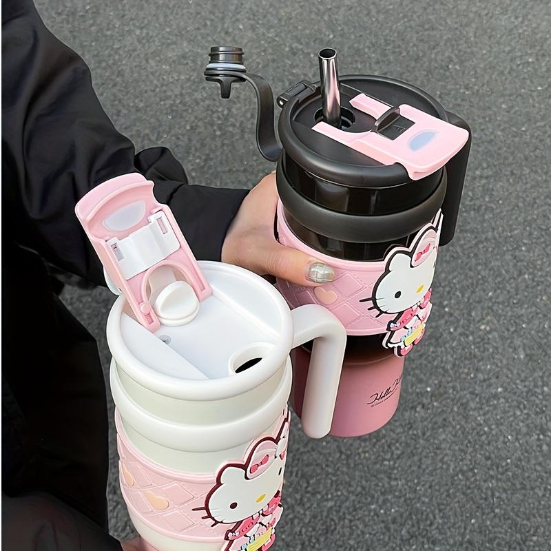 1pc Hello Kitty Stainless Steel Insulated Cup, 900ML Large Capacity Cute Water Cup, Christmas Gift, Car Cup & Portable Coffee Mu