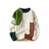 Men's Loose Fit Round Neck Sweater - Japanese Style, Autumn/Winter Collection