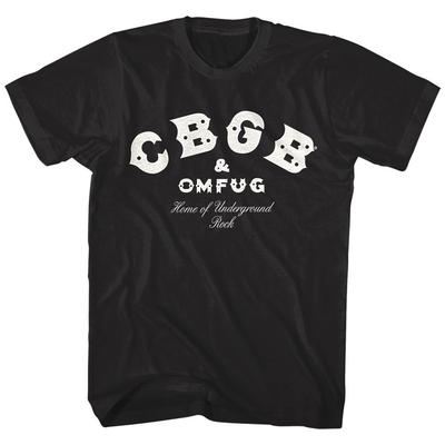 CBGB OMFUG Home of Underground Men's T Shirt Logo Rock Country Bluegrass Merch