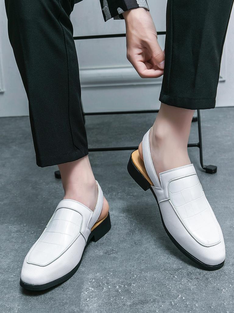 Summer breathable European and American personalized buckle sandals and slippers leather shoes Men's shoes for wedding parties