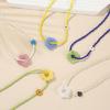 Flower Beaded Pendant Necklaces Small Chain Necklace Choker Pendant Necklaces