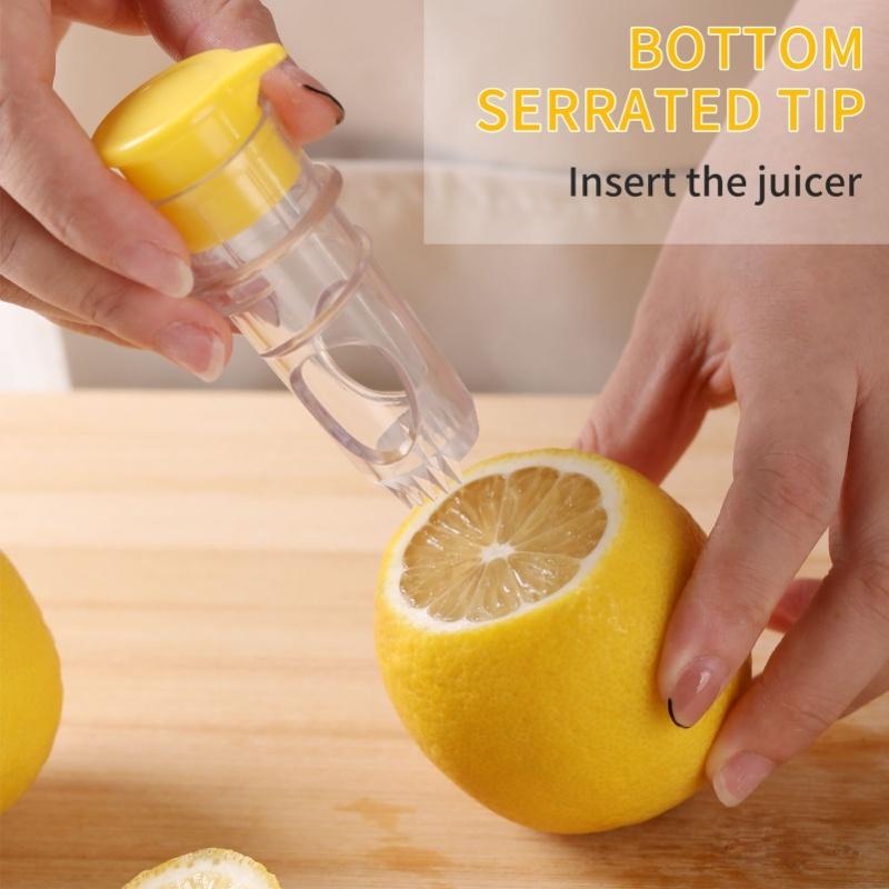 2PCS Portable Lemon Squeezer PP ABS Portable Labor Saving Manual Lemon Juicer For Limes Citrus