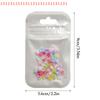 50Pcs For Manicure Solon Nail Art Supplies Colorful Five Petaled Flower Nail Charms Decorations