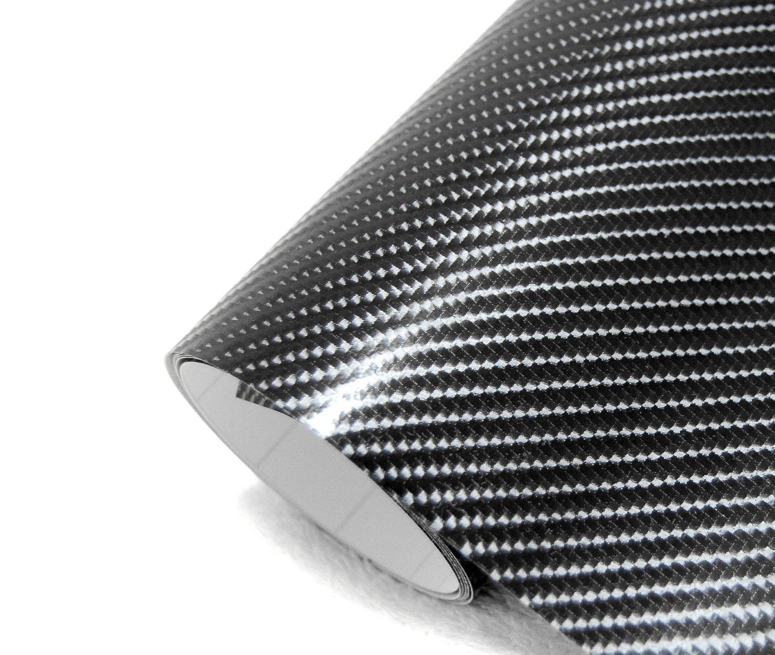 

IlMondoMall Next Generation 3D 4D Carbon Sheet Wrapping, Carbon Sticker, Universal 59.8 x 39.4 чёрный