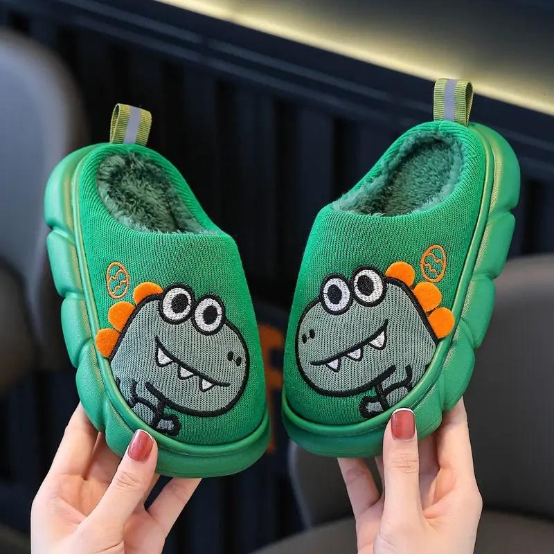 

Kids Winter Warm Shoes for Boys Girls Cotton Slippers Outdoor Snow Boots Flat Bottom Anti Slip Soft Comfortable Children Shoes 24