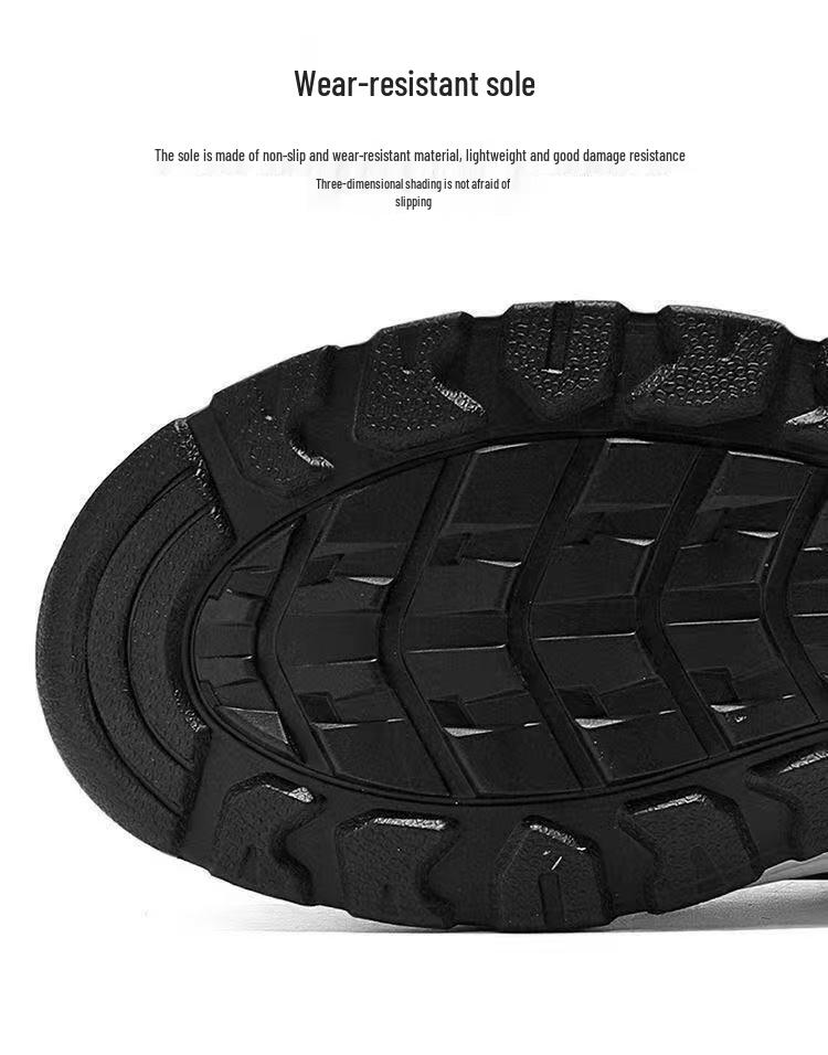 Men's Lightweight Waterproof Running & Work Shoes - Comfortable, Thick Sole, Casual Outdoor Sneakers for Spring & Autumn