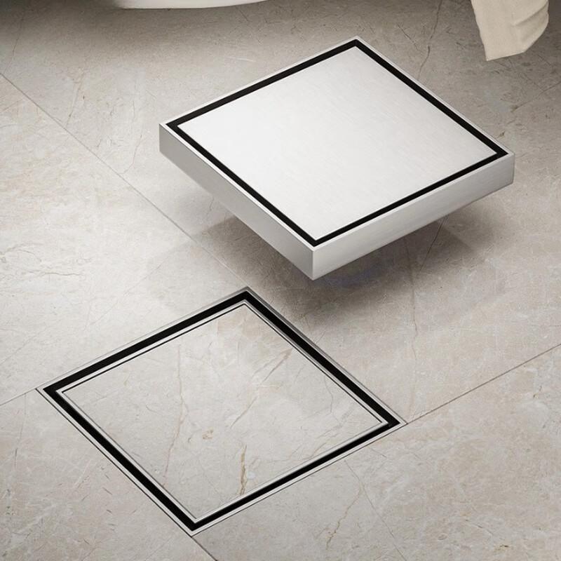 Invisible Tile-Insert Floor Drain