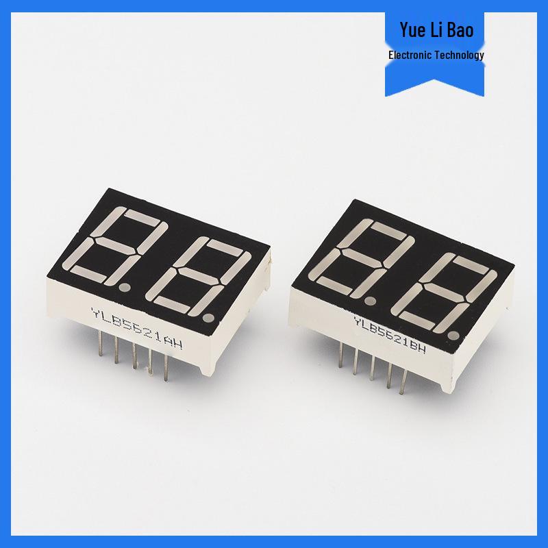 

0,56-дюймовий червоний 2-розрядний світлодіодний цифровий індикаторний модуль (Загальний катод/анод)