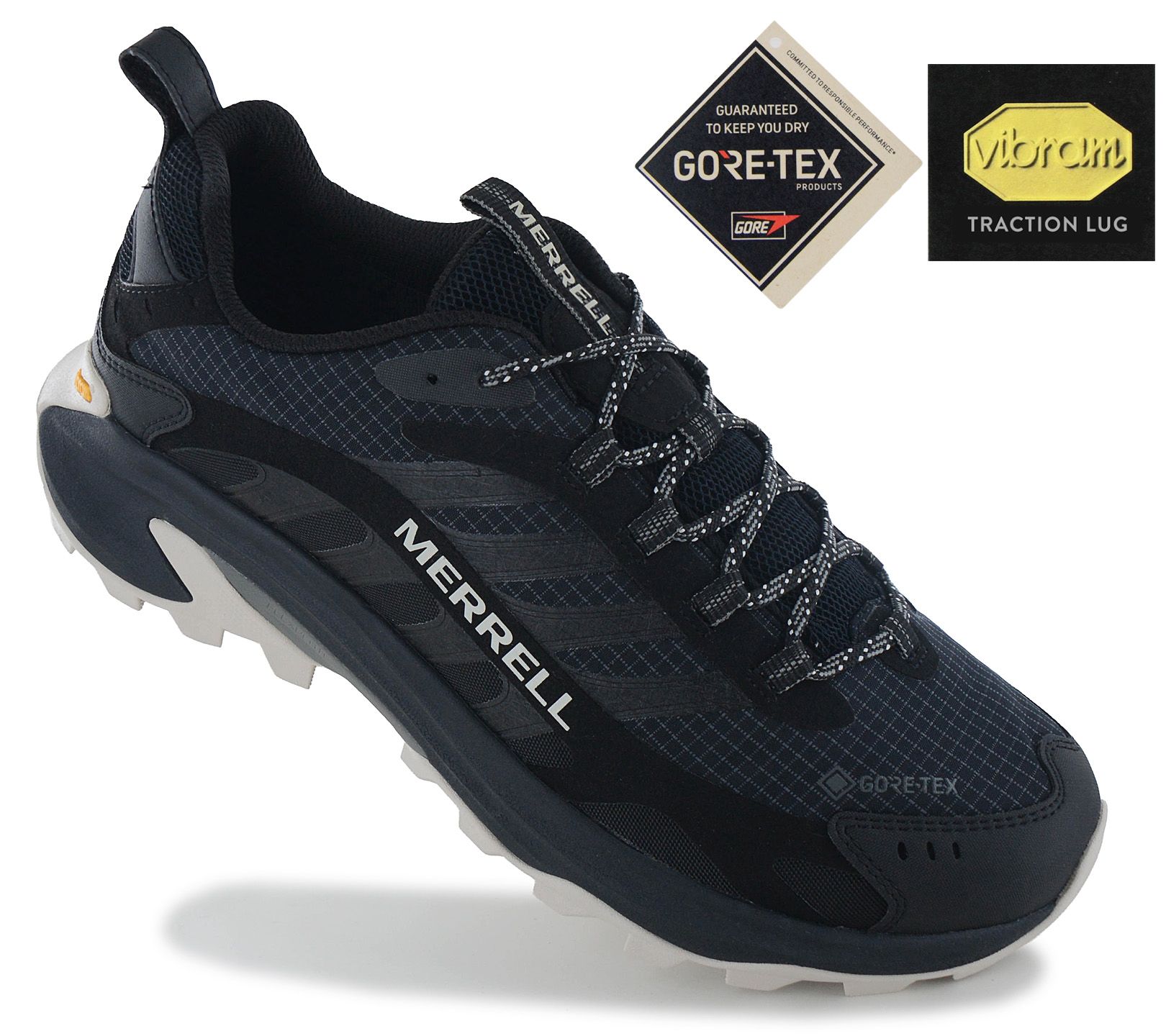 

Merrell Moab Speed 2 GTX GORE-TEX - Мужские походные ботинки Горные ботинки Черные J500453 ОРИГИНАЛ EU 43 UK 8.5 чёрный