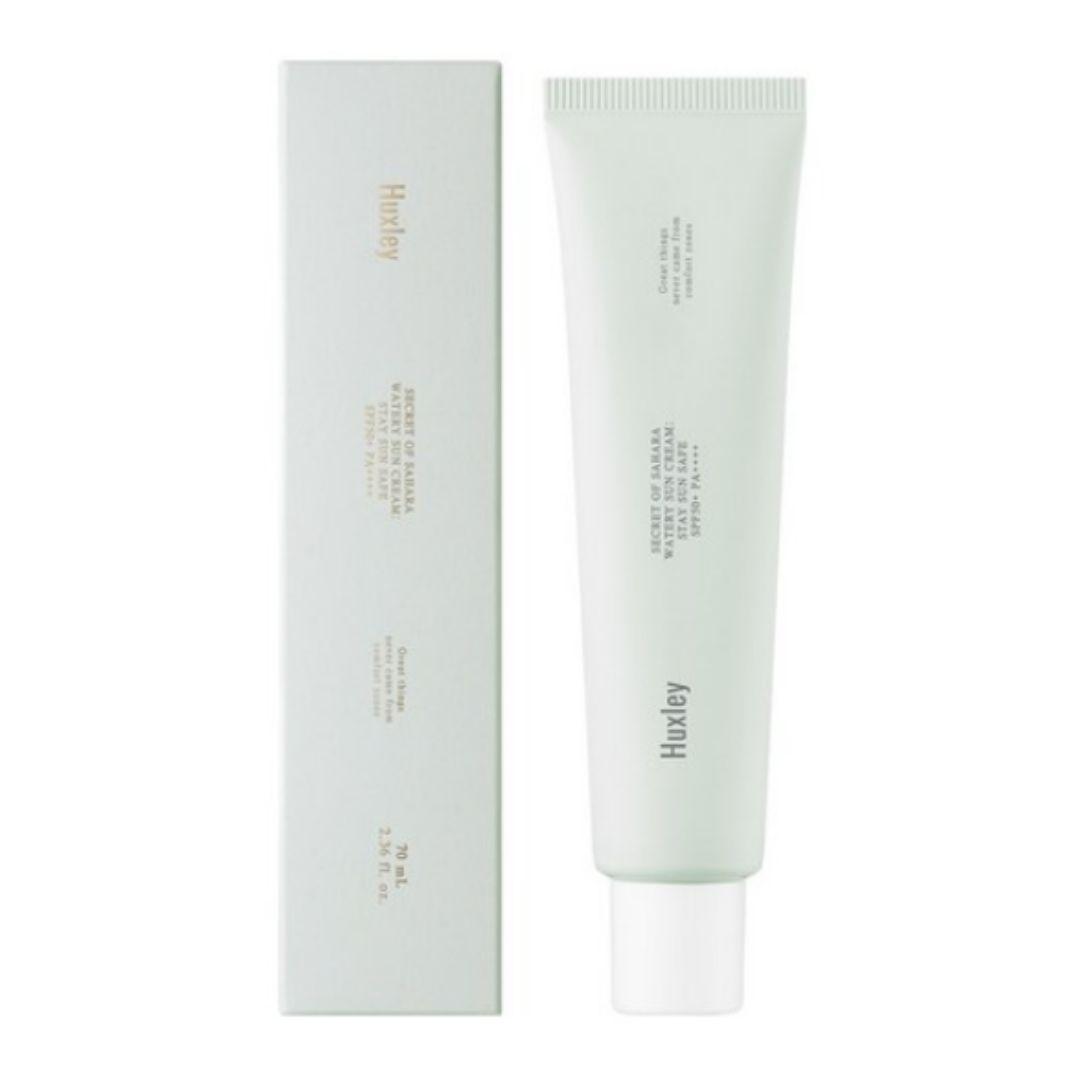 Huxley Watery Sun Cream Stay Sun Safe SPF50+ PA++++ Hydrating UV Protection 70ml