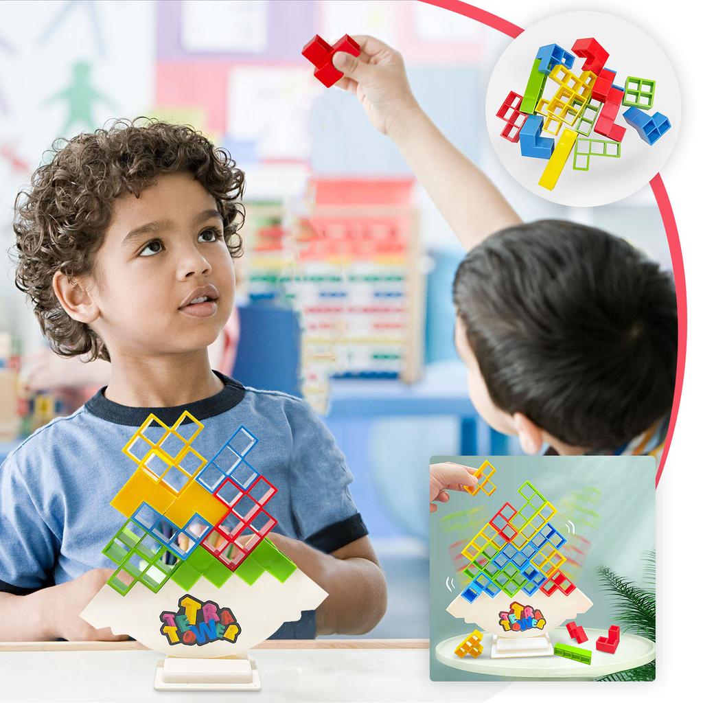 Buy Baby Toy Wooden Balance Blocks Swing Stack Height Building Blocks