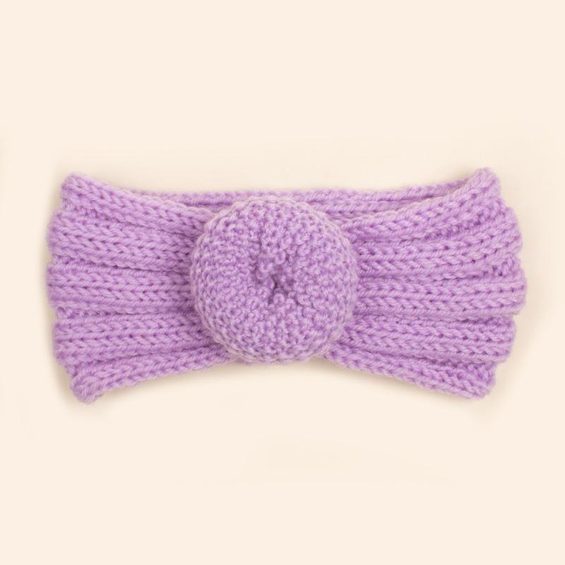 Autumn and Winter New Baby Wool Donut Hair Accessories, Children's Knitted Wool Headband, Baby Headband