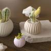 Striped Round Resin Mold Reusable Silicone Candle Cup Maker For Home Decoration Flower Pot Jewelry Organiser Crafting