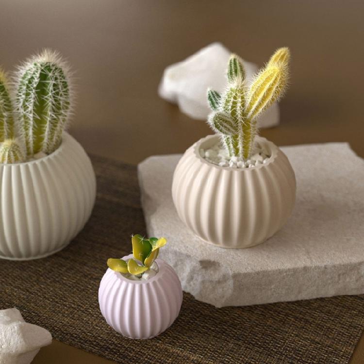 Striped Round Resin Mold Reusable Silicone Candle Cup Maker For Home Decoration Flower Pot Jewelry Organiser Crafting