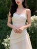 Sanya Seaside Vacation Ruffle Spaghetti Strap Mermaid Dress