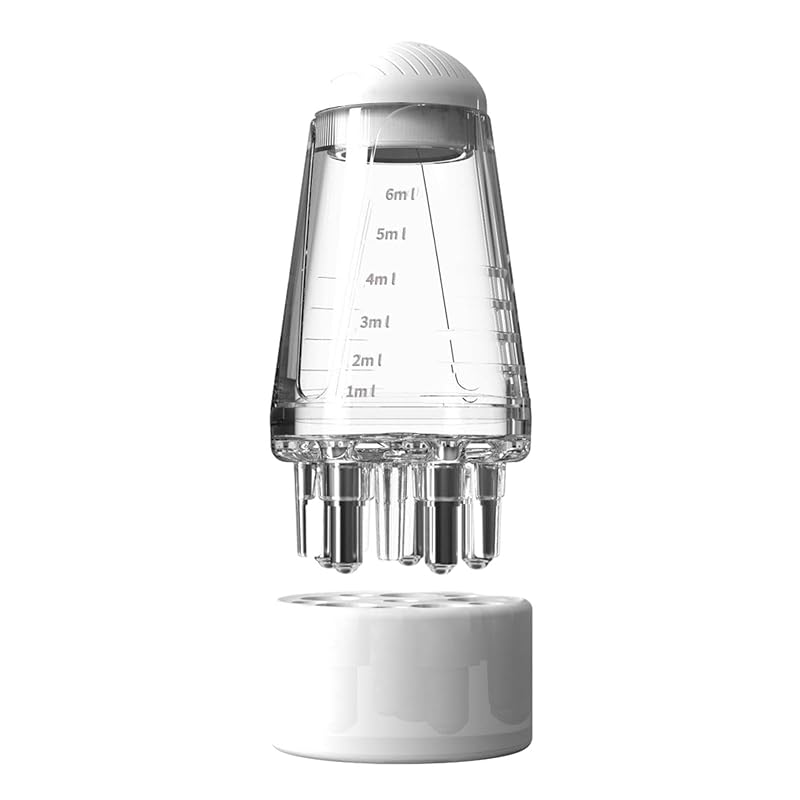 Scalp Applicator Comb for Hair Growth, Hair Oil Applicator Scalp Massager Hair Root Comb Applicator Bottle for Essential Oil Hair Treatment(White)