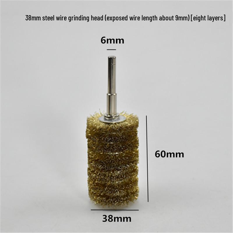 Electric Steel Wire Brush with Handle - Rust Removal, Polishing, and Cleaning.