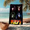 Kiss-Inspired Fashion Beach Towel: Ideal for Summer Adventures Soft, absorbent and quick drying suitable for swimming and bathing