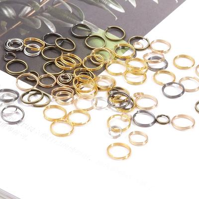 200-500 teile/beutel Für DIY Erkenntnisse Handgemachten Schmuck Zubehör 5/6/8/10mm Hohe Qualität Doppel Loops Split Anschlüsse Offene Ringe Biegeringe