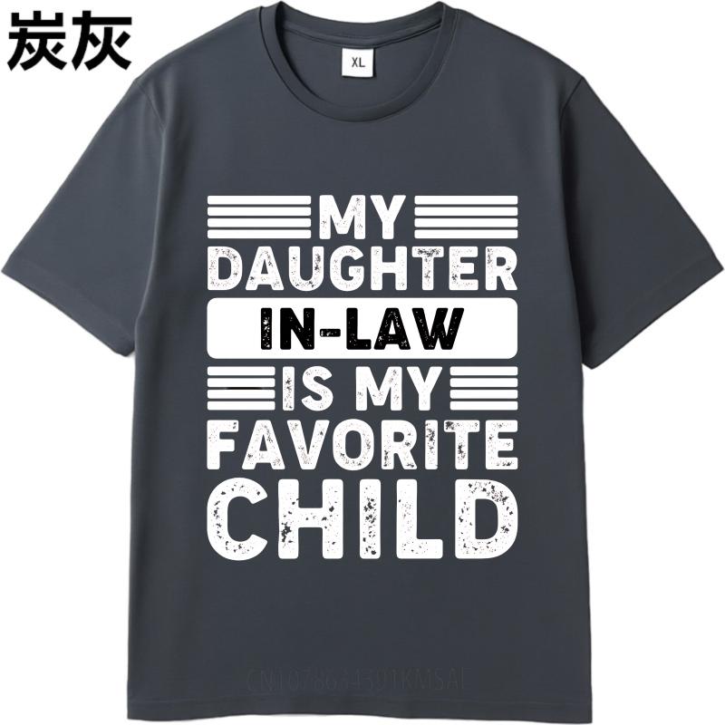 Anime Mann Sommer T-Shirt Meine Schwiegertochter Ist Mein Lieblingskind Kurzarm Neu Angekommen Rundhals Jungen Oberteile Marke T-Shirt