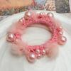 Winter Pearl Plush Elastic Hair Tie Bracelet – Versatile Dual-Use Hair Accessory