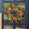 Flower Wreath,Artificial Peony Wreath Spring Wreath Valentine Wreath Gifts