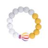 Baby Teething Bracelet Loose Silicone Round Handcrafted Infant Bracelet Teether Toys for Nursery