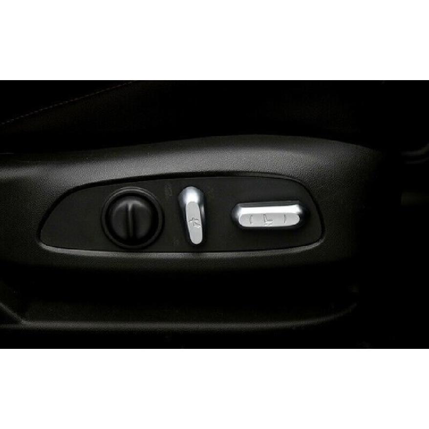 Seat Adjustment Button Cover Trim 4PC For Chevrolet Equinox 2018- Silver ABS