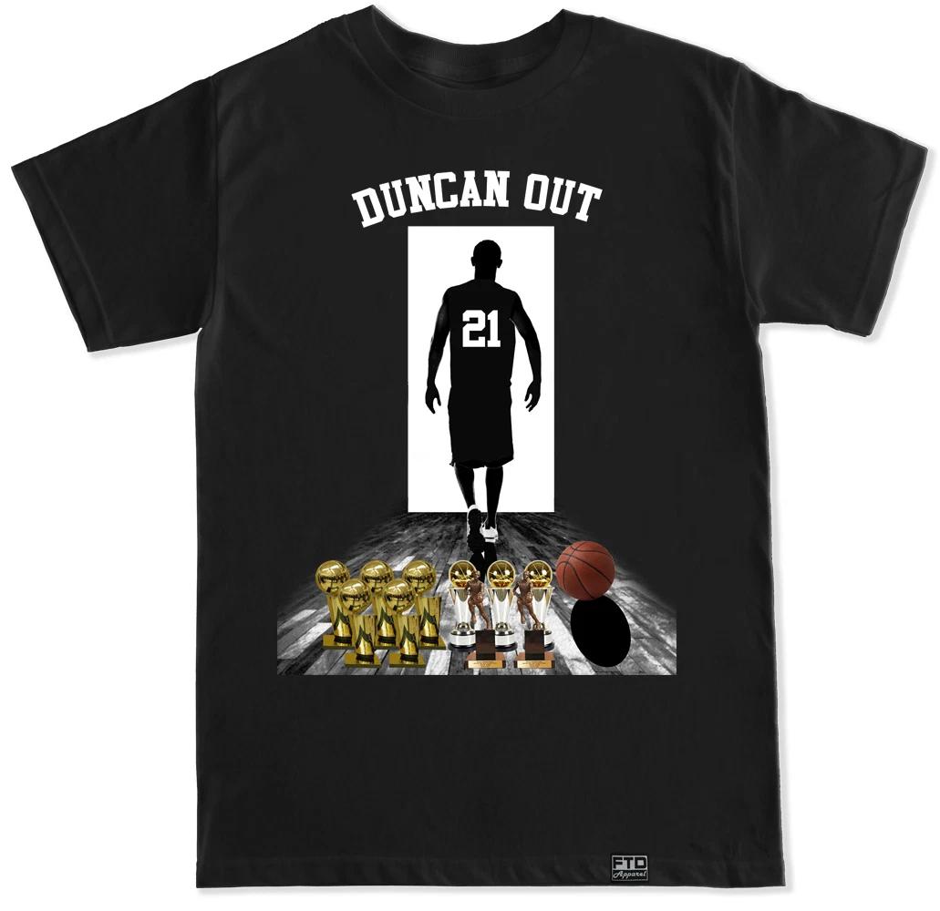 DUNCAN OUT TIM DUNCAN 21 San Antonio Spurs NBA Basketball Champion T Shirt M