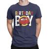 Pixar Cars Birthday Boy Lightning McQueen Men T Shirt Vintage Tee Shirt Short Sleeve Crew Neck T-Shirts 100% Cotton Idea Tops