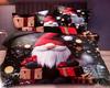 Christmas Bedding Cotton Satin 160x200 + 2x70x80 Christmas Tree, Elf, Santa Claus