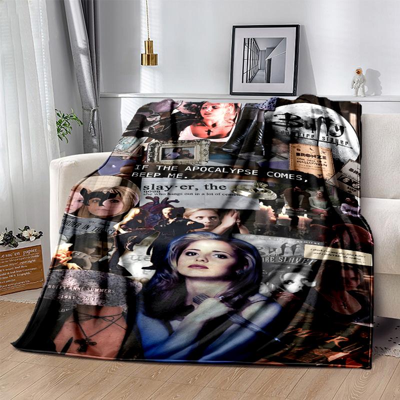 Buffy Flanellen Deken Zacht Warm Alle Seizoenen Plaid, Ontwerp voor Kamperen, Auto Reizen, Wandelen Bank, Bed, Kantoor Perfect Cadeau voor Feesten