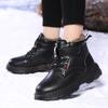 Winter Children's Plus Size Fashionable High Top with Plush Warm Cotton Shoes Snow Boots Cotton Boots 28-39