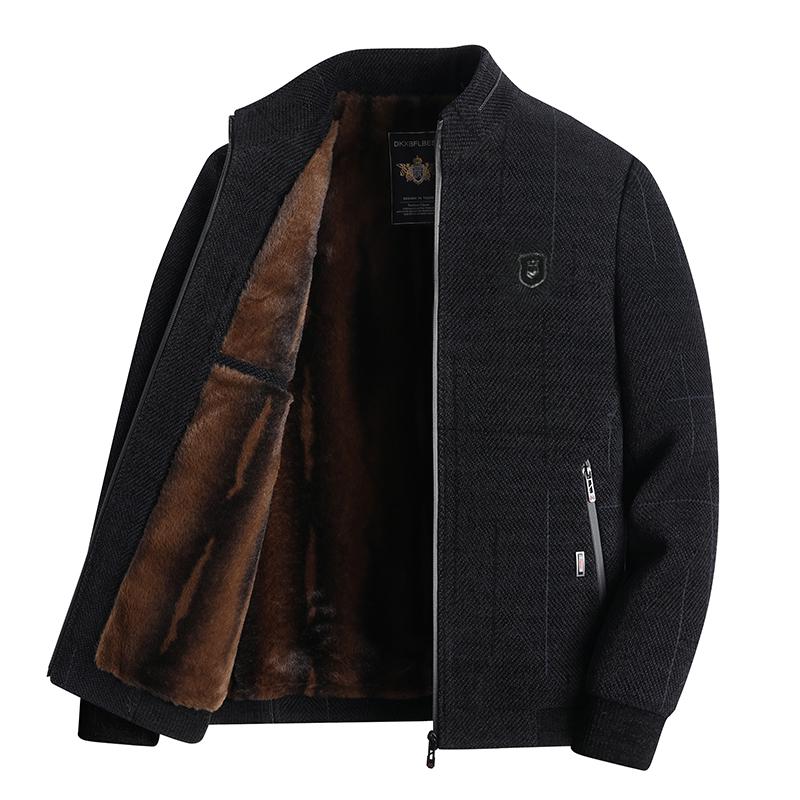 Woodpecker 2025 Men's Spring/Autumn Casual Business Jacket for Middle-Aged and Elderly Fathers