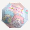 1pc Little Twin Stars Happy New Year Edition Automatic Opening/Closing Umbrella with Convenient Three-Fold Design, 8-Bone Iron Frame, Outdoor Use, Fes