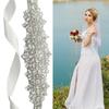 Shining Crystal Wedding Gowns Belt Ribbon Belt Perfect for Wedding Ceremonies and Bride Photoshooting Accessories
