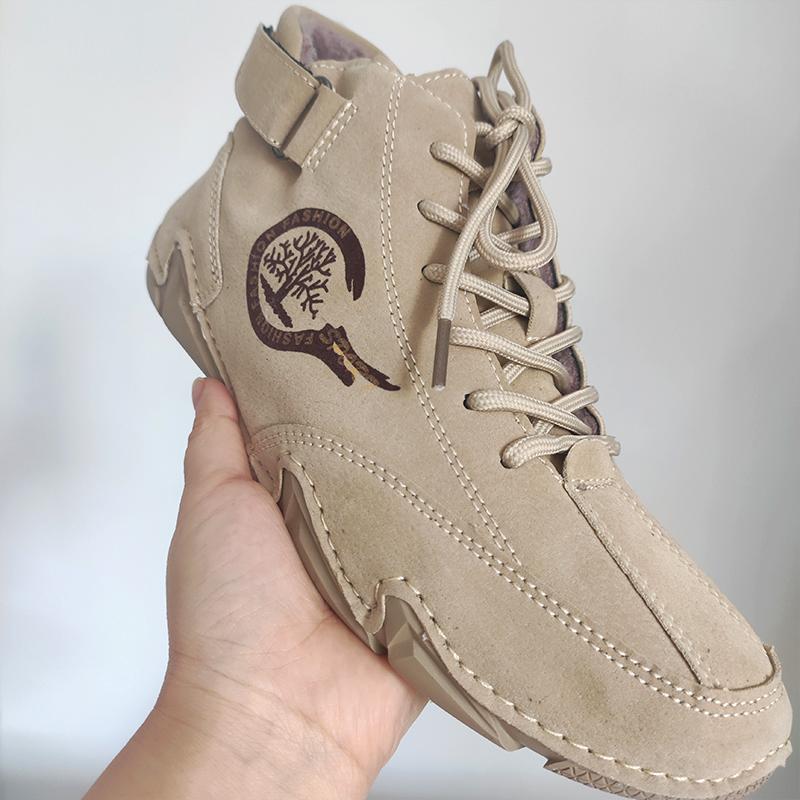 Mode Herren Laufen Bequeme Sportschuhe Damen Freizeitschuhe Outdoor Wandern mit Baumwolle Schneestiefel Schlicht Modisch Große Größe