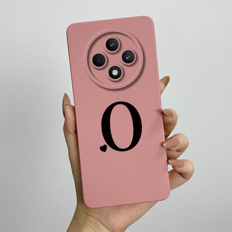 Per Oppo Reno12 F FS 5G 4G Custodia Cover Morbido Silicone TPU Lettere Carine Custodie Protettive Complete Per Reno 12F 12FS Bumper Fundas