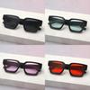 Minimalist Thick Frame Square Sunglasses With Uv400 For Fashionable Women And Men