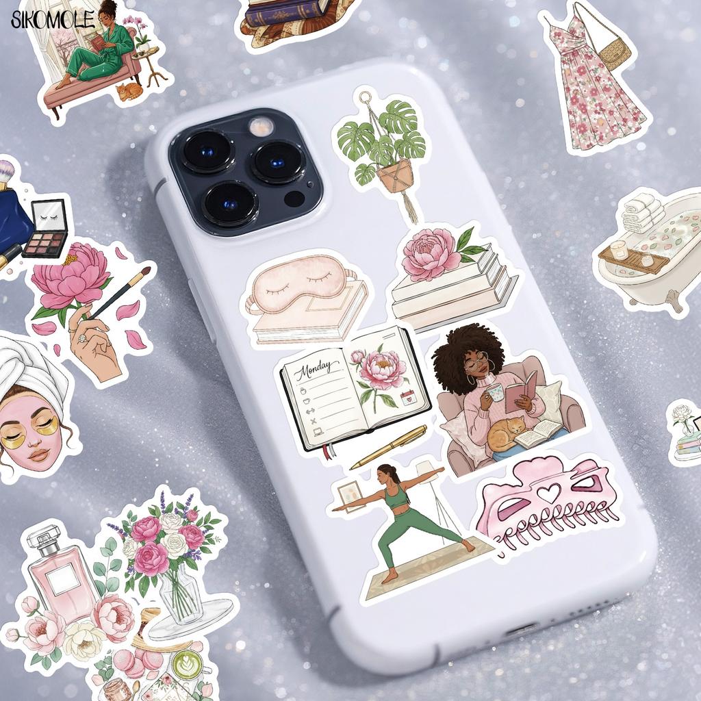103056Pcs Ins-Style Women'S Life Stickers -Selling Girlish Heart Self-Care Diy Toys Guitar Luggage Decal Graffiti Sticker