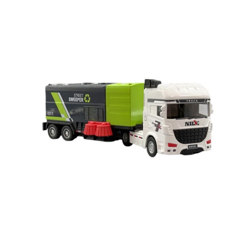Large Inertia Sanitation Vehicle Toy For Kids With Durable Plastic Construction
