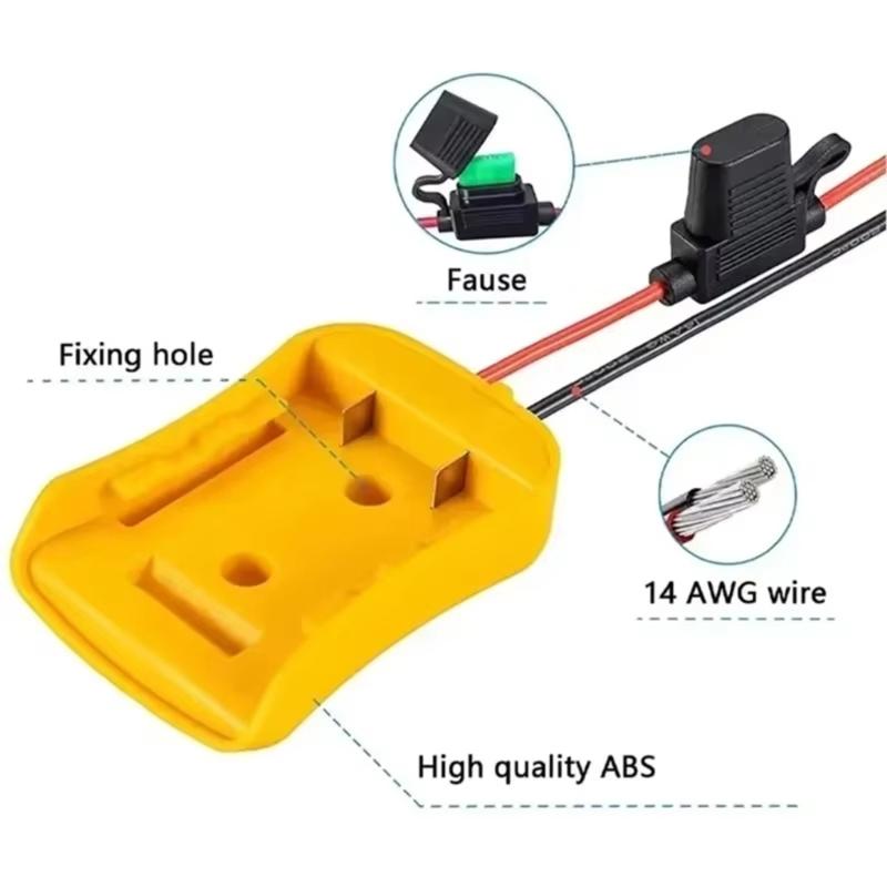 Portable Automotive Battery Jump Starter Adapter for 18V 20V Battery Emergency Vehicle  Support
