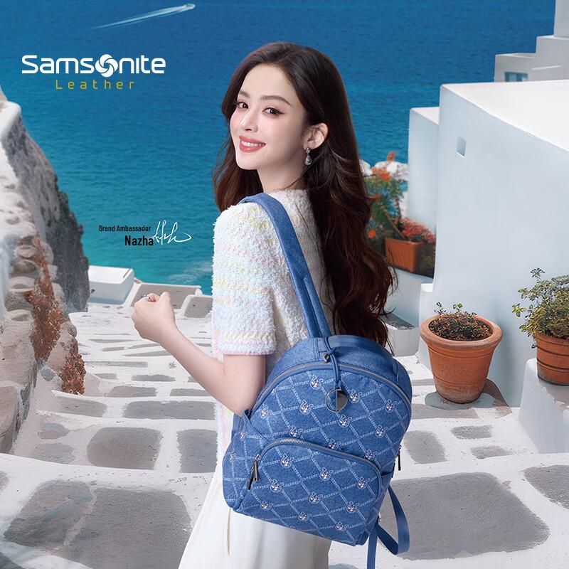 Женский модный рюкзак Samsonite Disney NO3 - Джинсовый синий Large