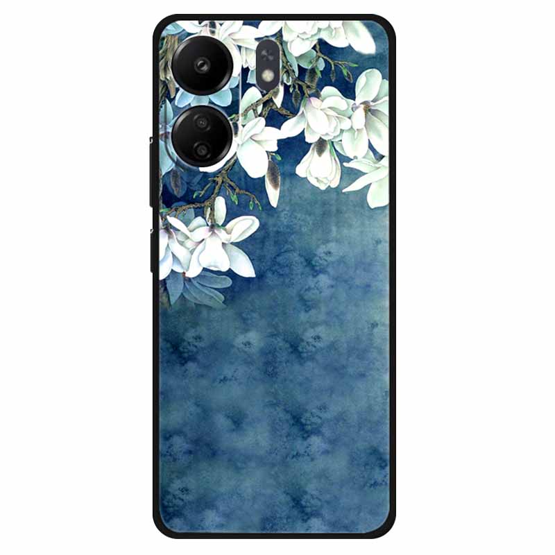 Funda For Xiaomi Poco C65 Case Soft Lion Wolf Black Shockproof Back Cover for Poco C65 C 65 Soft Case Poco C65 Cool Soft Bumper