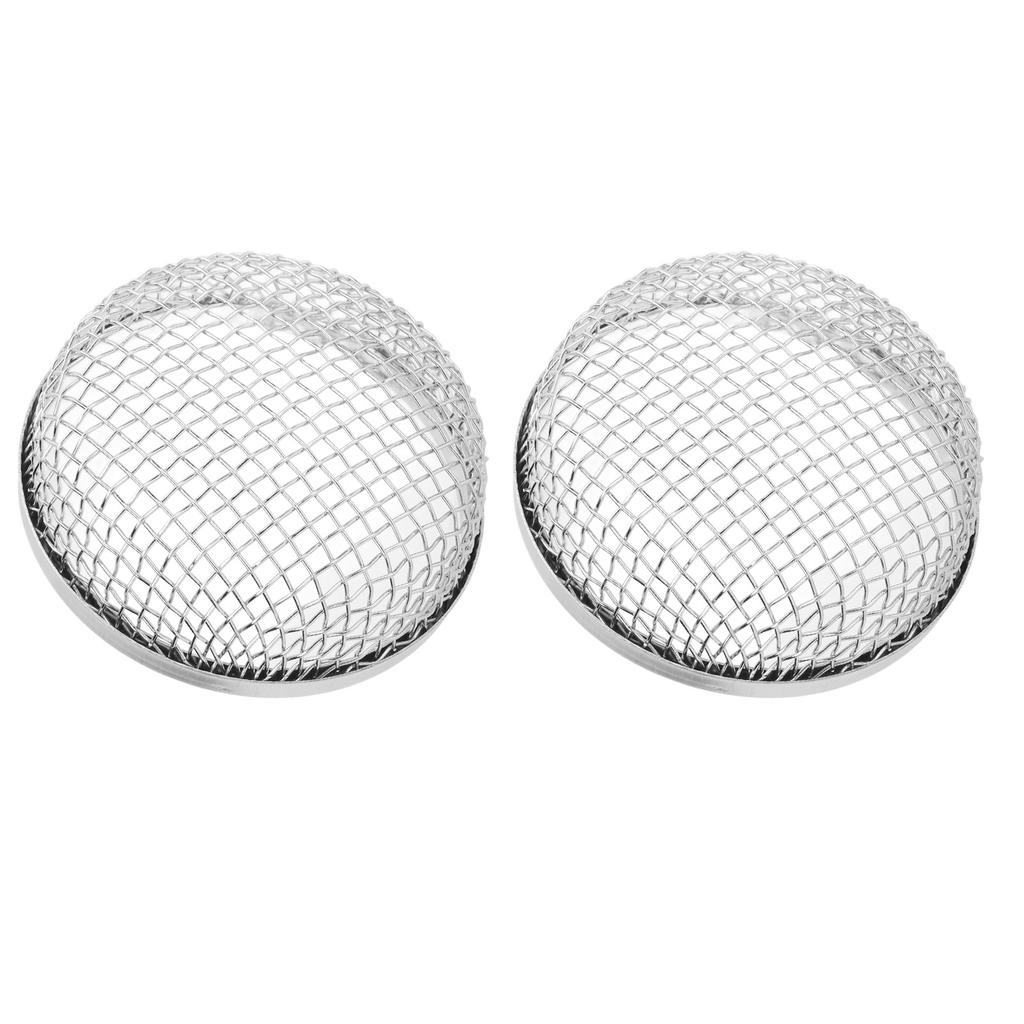 2Pcs RV Furnace Vent 2.8in Round Stainless Steel Flying Bug Cover Camper Heater Exhaust Vent Mesh Sc