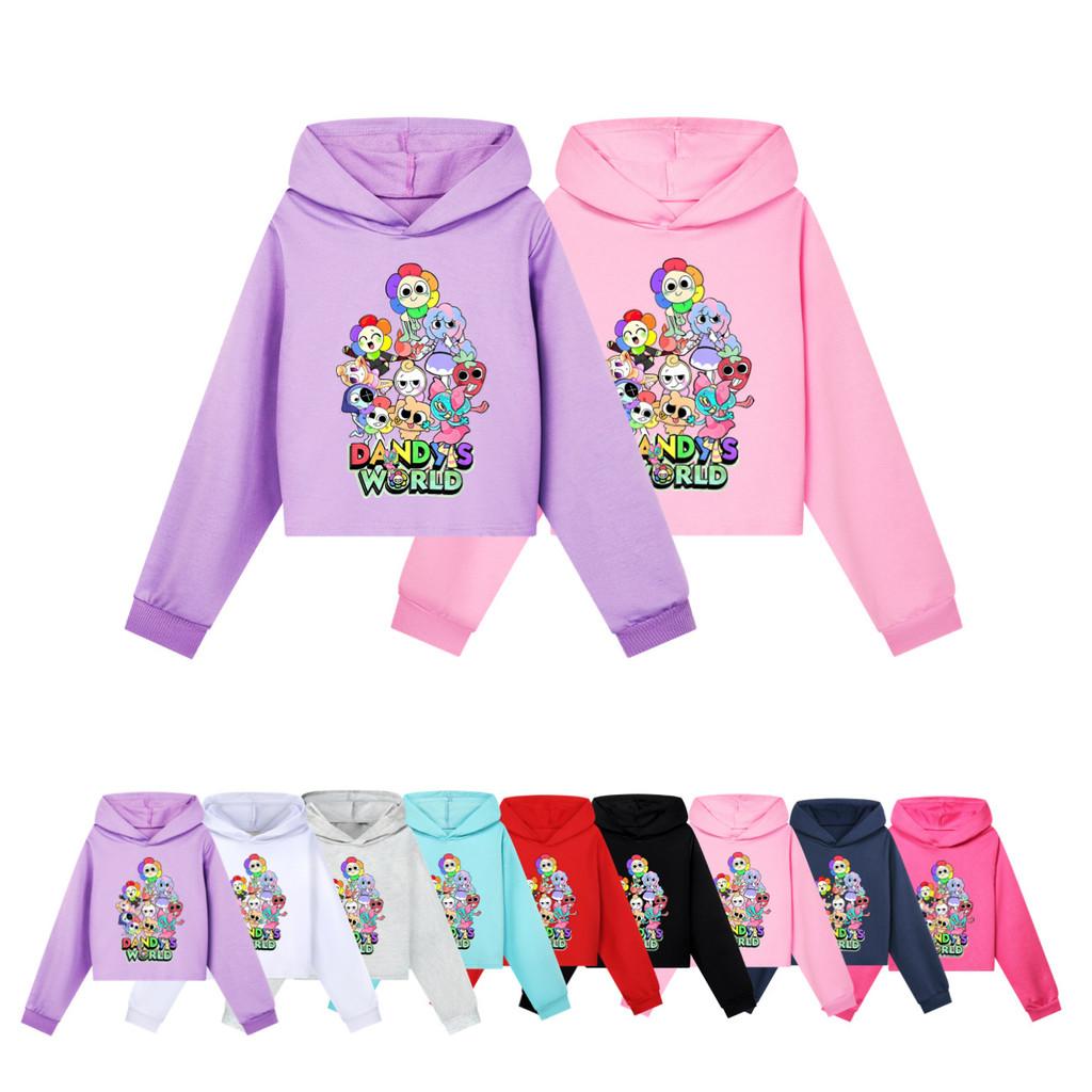 5406 Kids Girls Dandy World Printed Fashion Cute Colorful Long Sleeves Hoodies